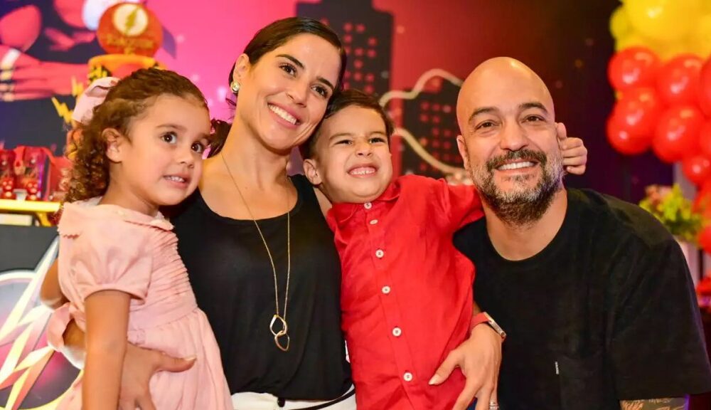 Ao lado da família, Camilla Camargo celebra aniversário de 5 anos do filho ‘Joaquim’