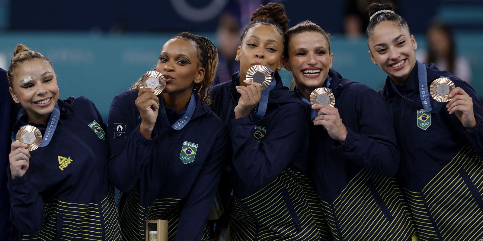 Equipe feminina conquista bronze na ginástica artística em Paris