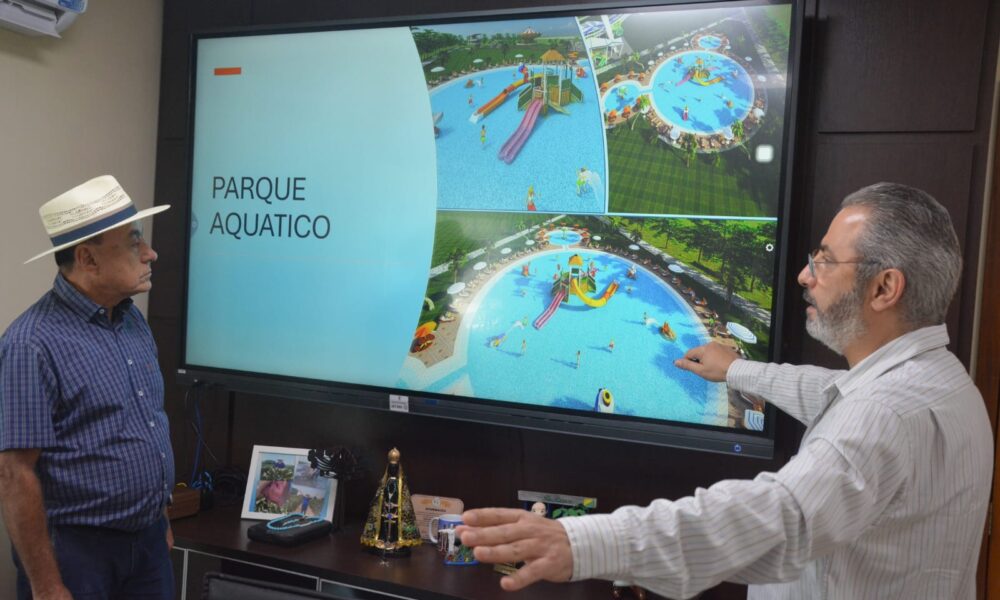 Prefeito de Rio Branco se reúne com empresa e recebe primeiro esboço do Parque Cidade da Criança