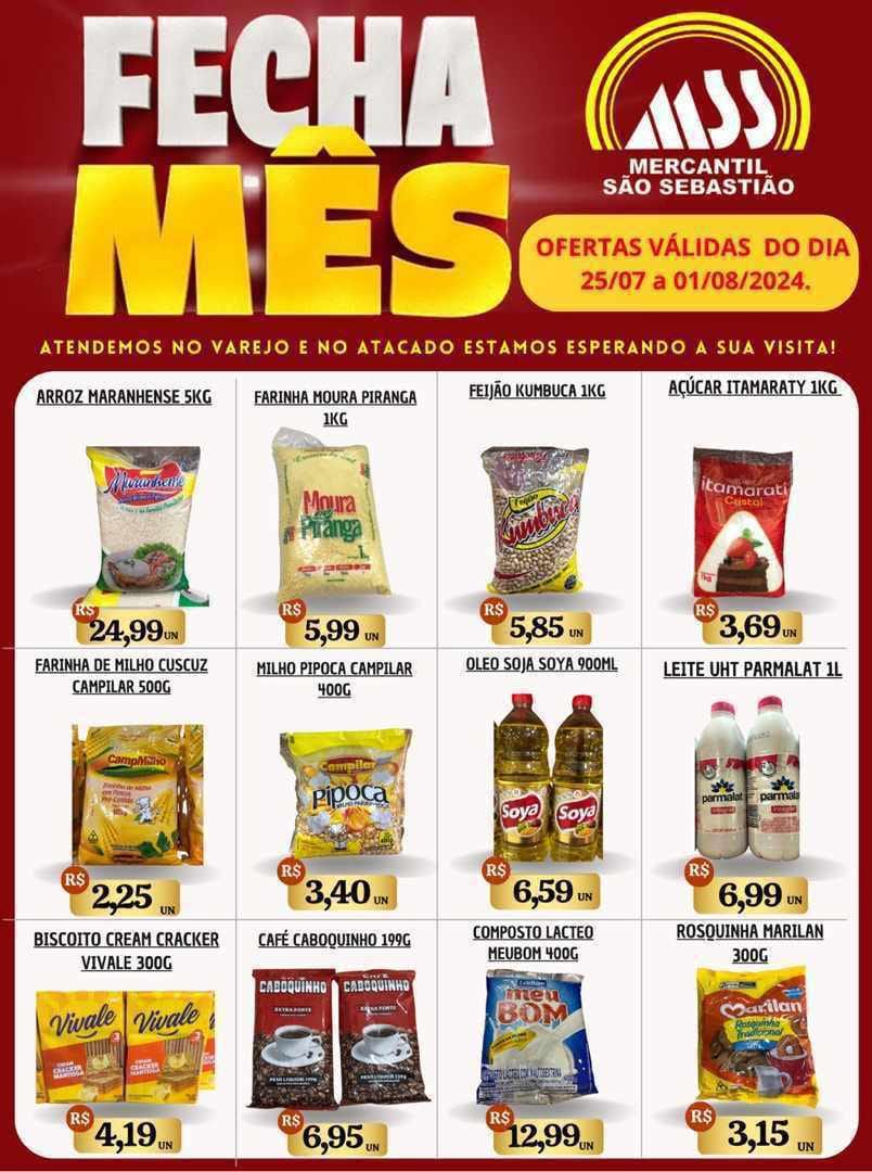 PROMOÇÕES! É NO MERCANTIL SÃO SEBASTIÃO