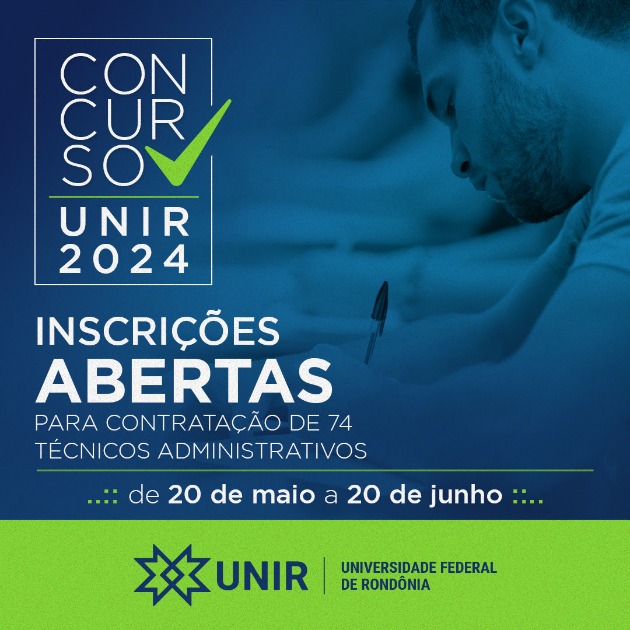 ​UNIR abre inscrições de concurso para contratação de técnicos administrativos em Rondônia