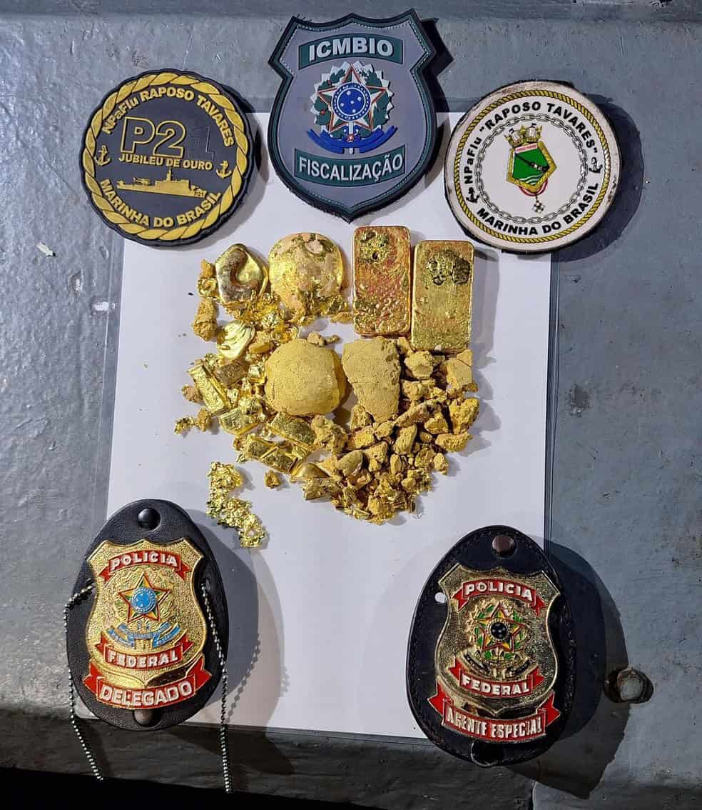 “OPERAÇÃO ÀGATA” Polícia Federal apreende 1kg de ouro extraído de garimpo ilegal no Amazonas