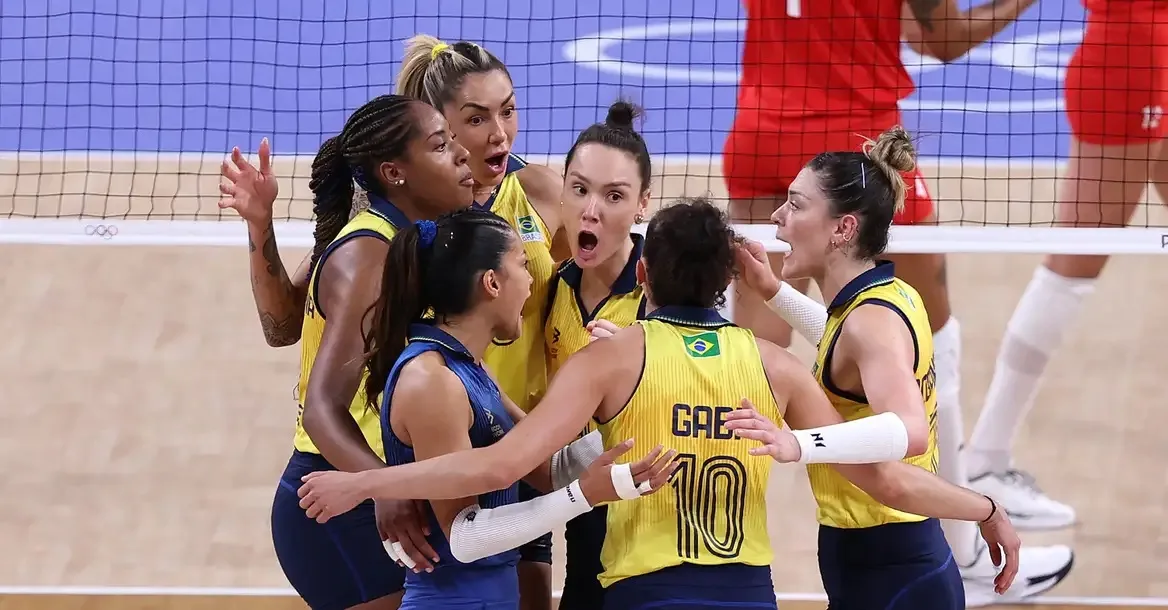 Brasil supera Turquia e conquista bronze no vôlei feminino em Paris