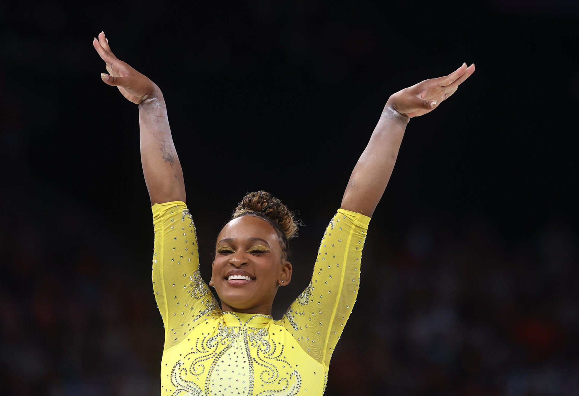 Rebeca Andrade ganha medalha de prata no individual geral da ginástica em Paris