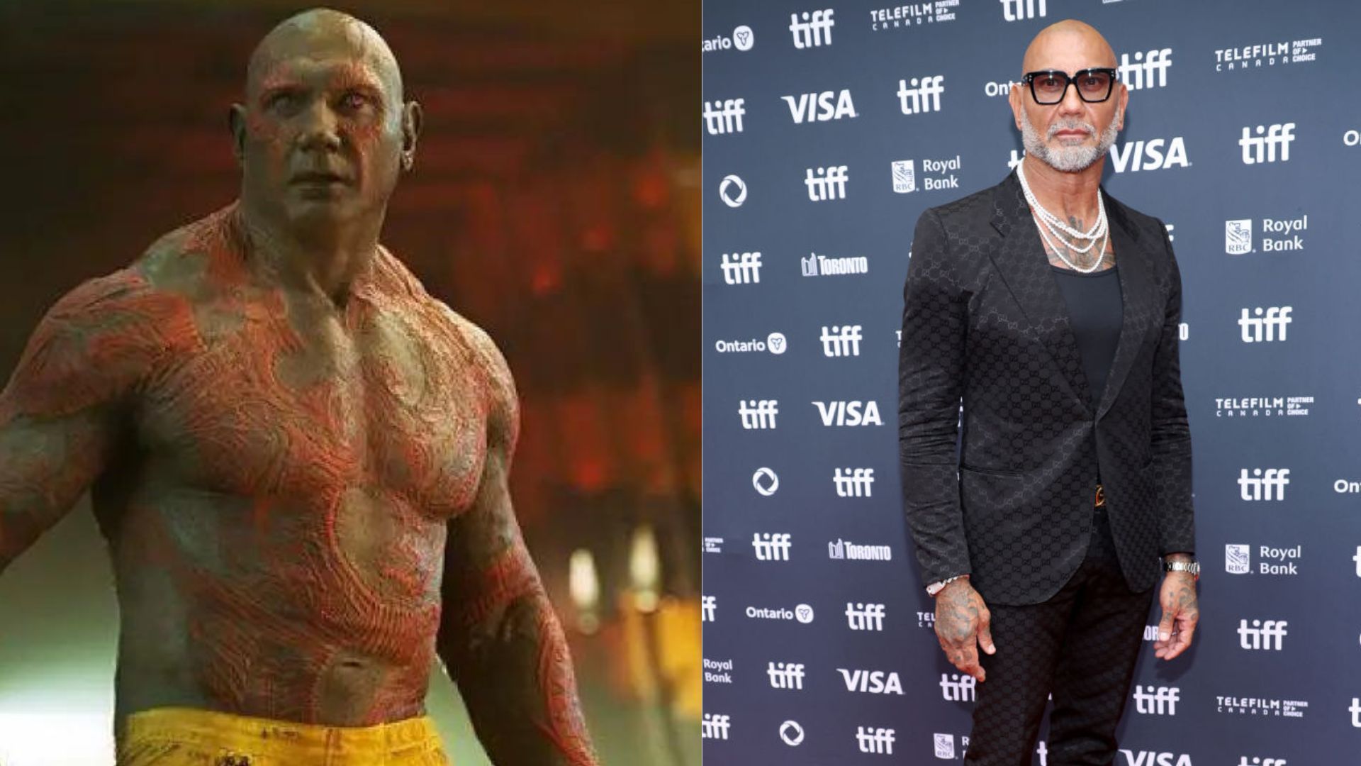 Ator Dave Bautista surpreende fãs com perda de músculos