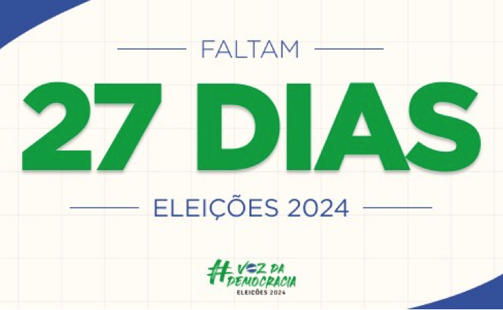 Faltam 27 dias: perfis do TSE nas redes sociais compartilham informações sobre as Eleições 2024