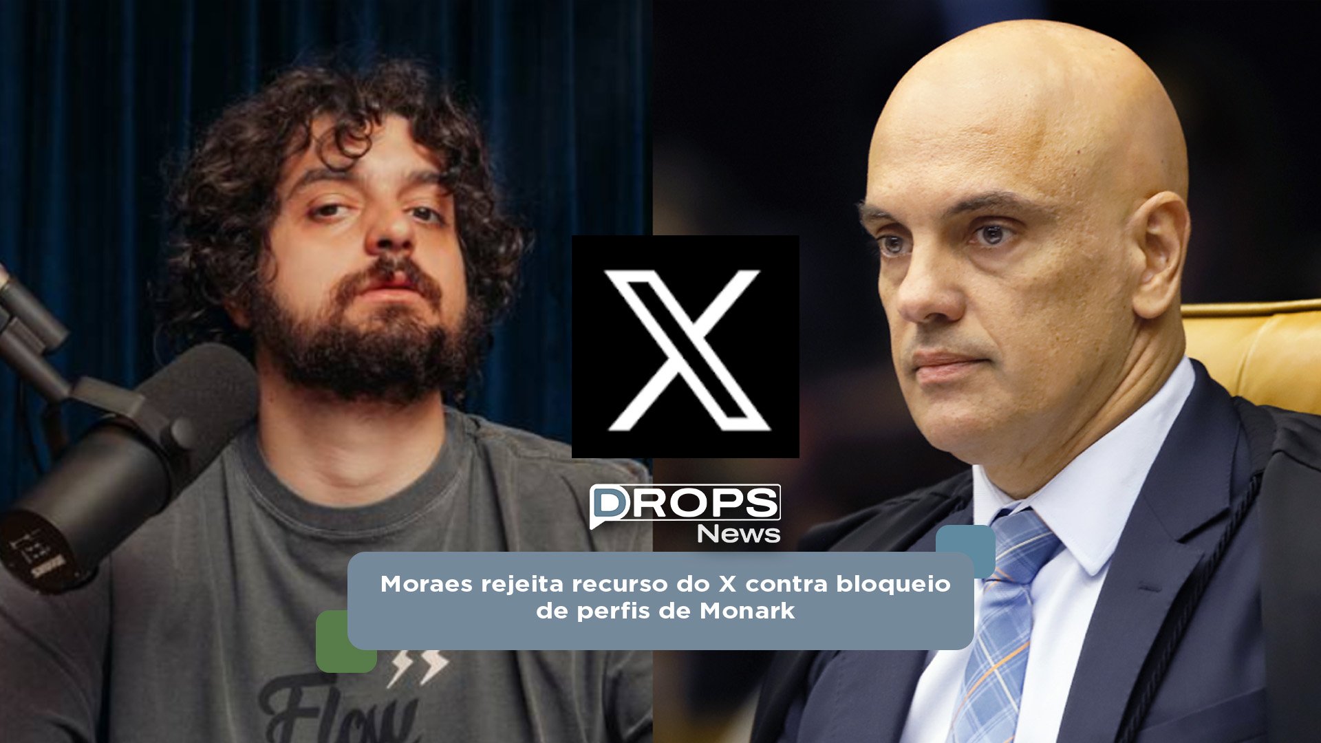 Moraes rejeita recurso do X contra bloqueio de perfis de Monark