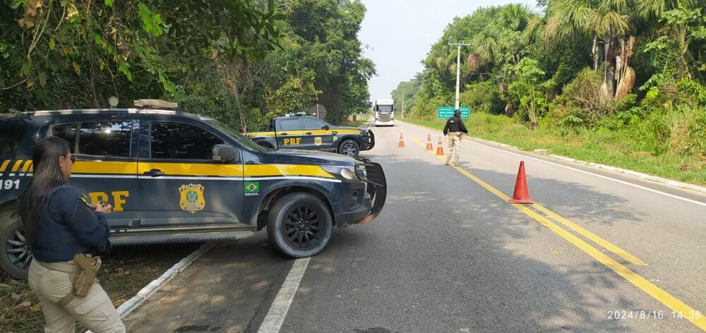 Polícia Rodoviária Federal intensifica fiscalização no combate aos crimes ambientais no Estado do Acre.