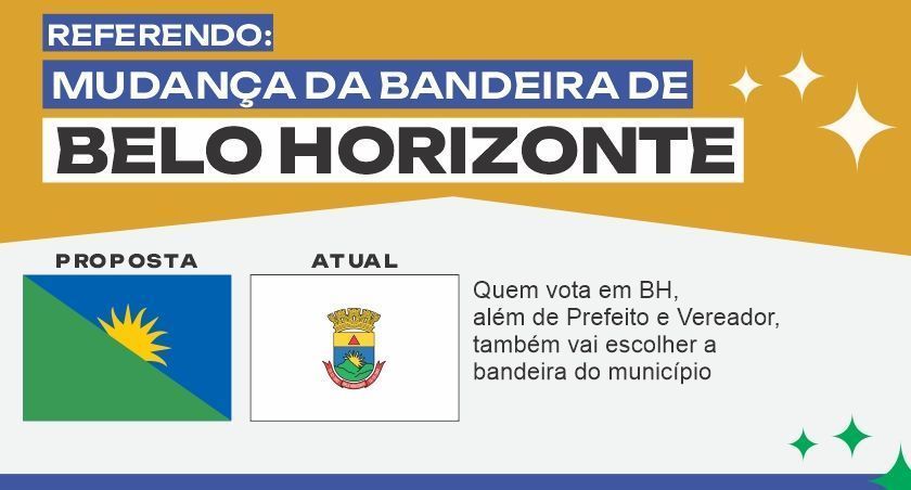 Alteração da bandeira de Belo Horizonte é rejeitada por 84,32% da população