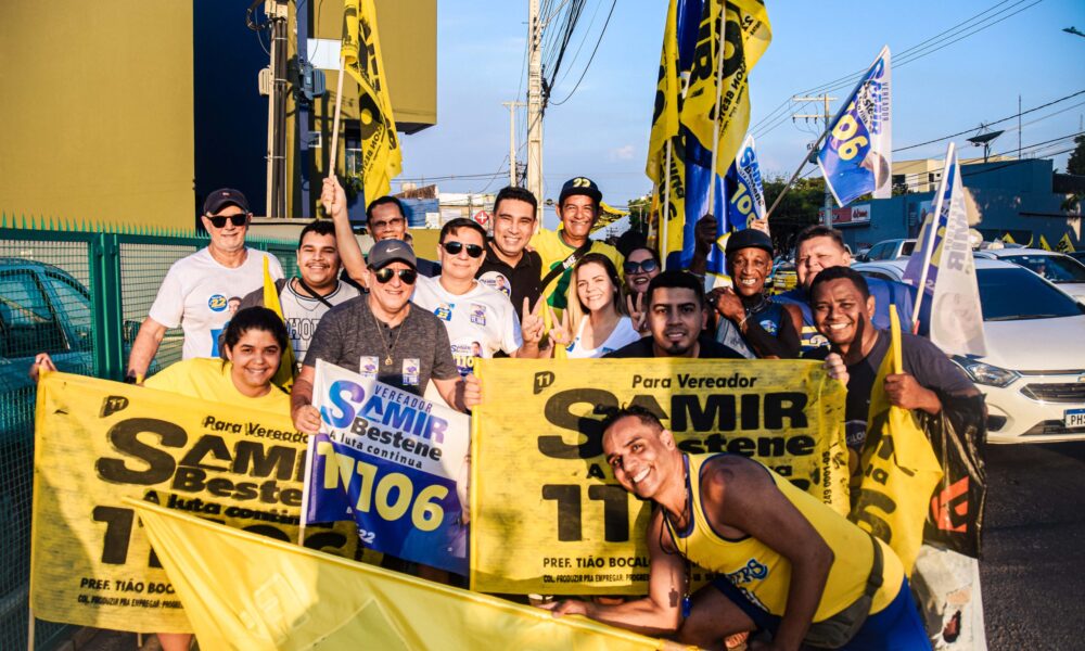 Na reta final da campanha Samir Bestene realiza bandeiraço histórico no centro de Rio Branco