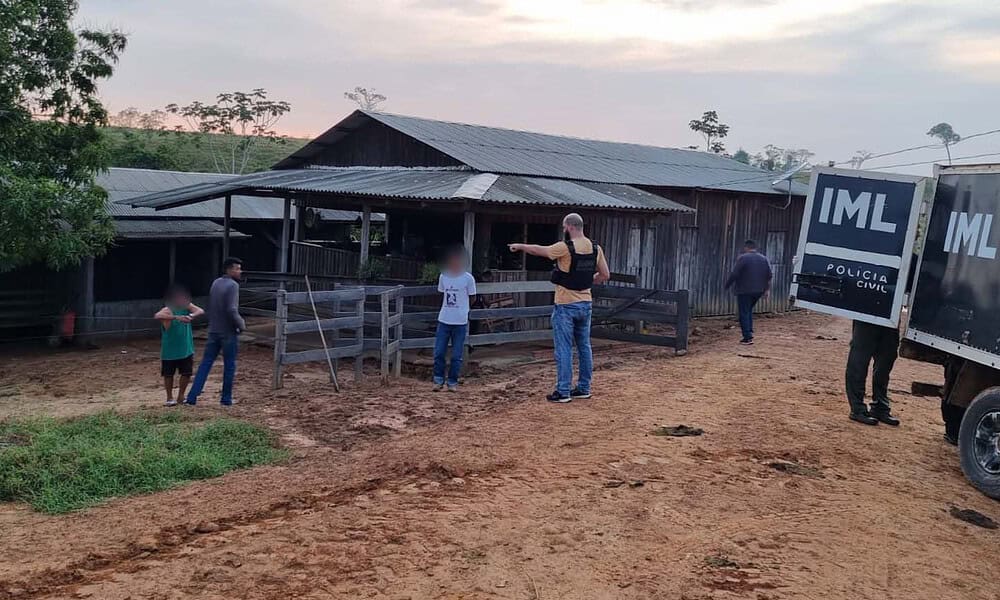 Peão é preso em flagrante após matar colega com golpe de foice na zona rural de Rio Branco