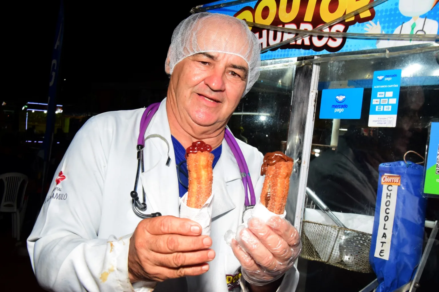 Aos 69 anos, ‘Doutor Churros’ encanta com diferencial empreendedor na Expoferr