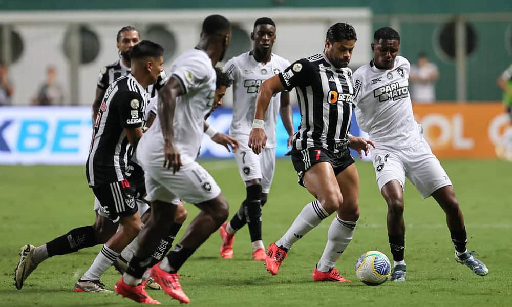 Botafogo domina, mas fica no empate com Atlético-MG pelo Brasileirão