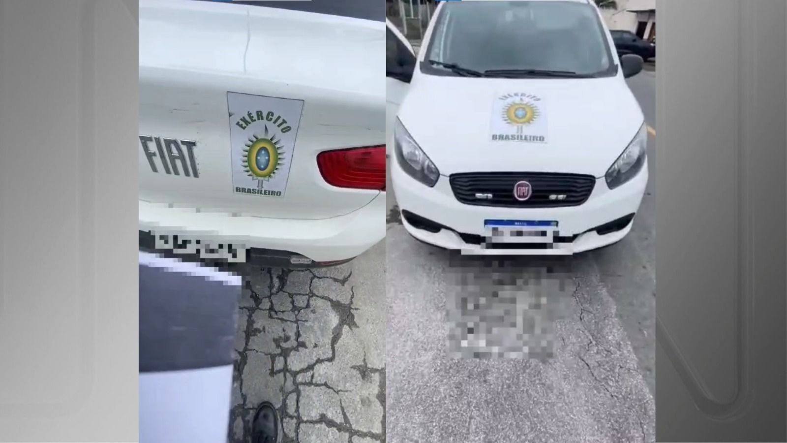 Carro com giroflex e identificação falsa do Exército é apreendido em SC