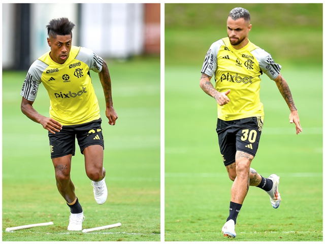 Escalação do Flamengo: ensaios antes da decisão deixam dúvida entre Bruno Henrique e Michael