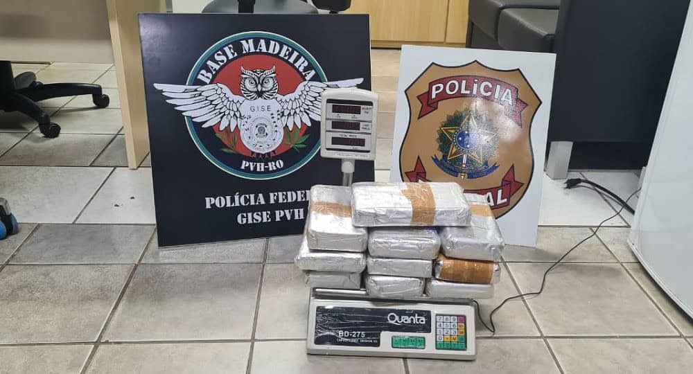 Mulher é flagrada transportando mais de 11 kg de maconha no aeroporto de Porto Velho