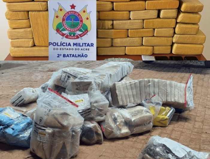 Acre consolida rota de cocaína com apreensões recordes na fronteira e aeroportos, aponta Atlas da Violência