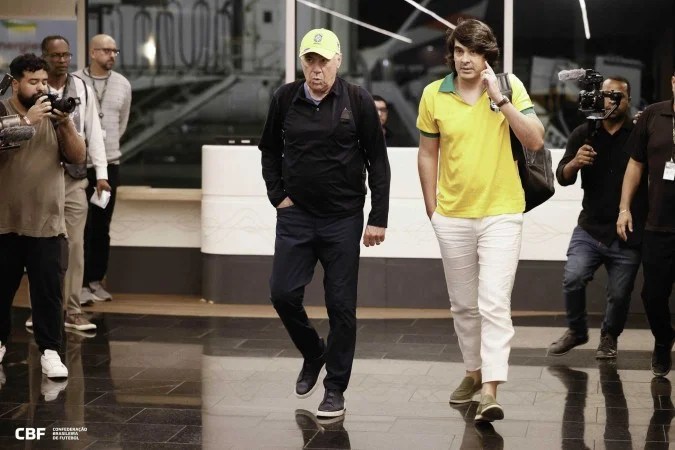 Carlo Ancelotti desembarca no RJ para assumir o comando da Seleção Brasileira