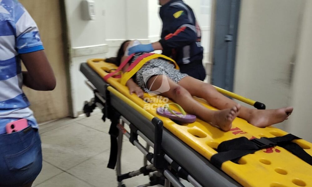 Criança de 6 anos é atropelada por motocicleta no bairro Nova Estação, em Rio Branco