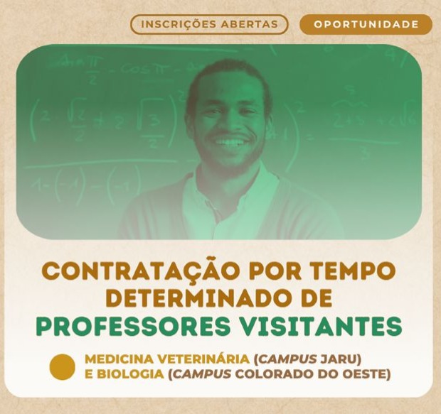 IFRO seleciona professores visitantes com salários de R$ 13 mil reais