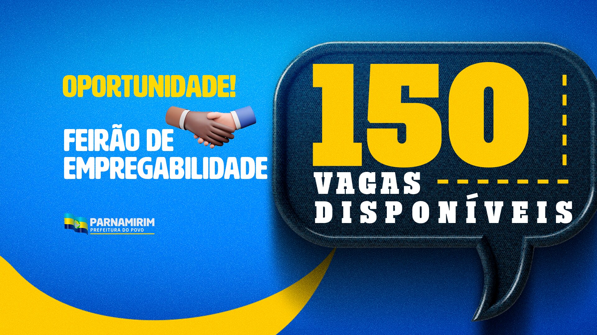 Parnamirim terá processo seletivo com 150 vagas de emprego nesta sexta (9)